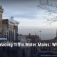 Fostoria News: Downtown Tiffin street, with headline: Aqua Replacing Tiffin Water Mains: What to Expect